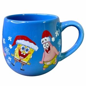 SpongeBob SquarePants 2018 Coffee Mug Blue Holiday Patrick Star Christmas